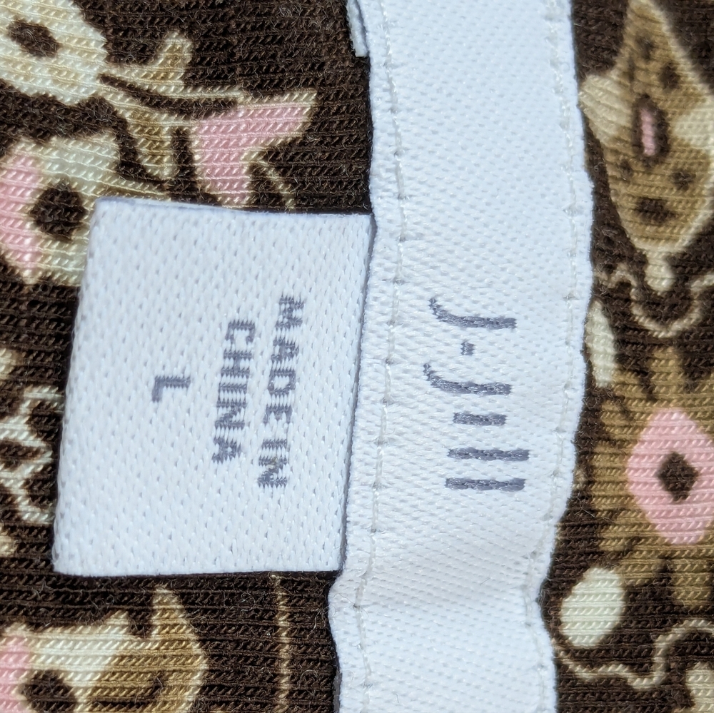 J Jill women's Sleeveless maxi dress Floral Print Stretch Knit L sleeveless b6 - Picture 3 of 10